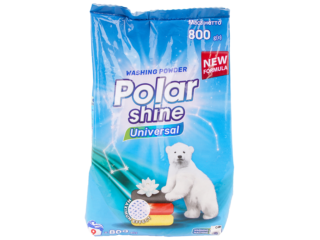 ПРАЛЬНИЙ ПОРОШОК POLAR SHINE УНІВЕРСАЛЬНИЙ, АВТОМАТ, 800Г